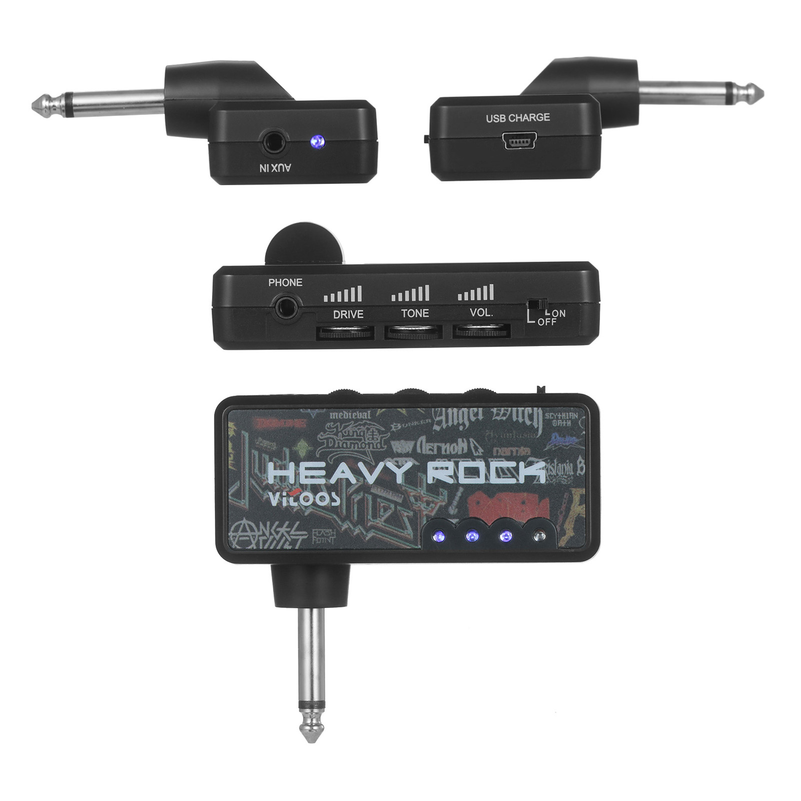 VITOOS Electric Guitar Plug  H - Musical Instrument Amplifier recension och pris