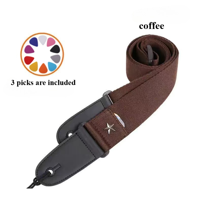 Embroidered Cross Guitar Strap - Musical Instrument Sounds recension och pris