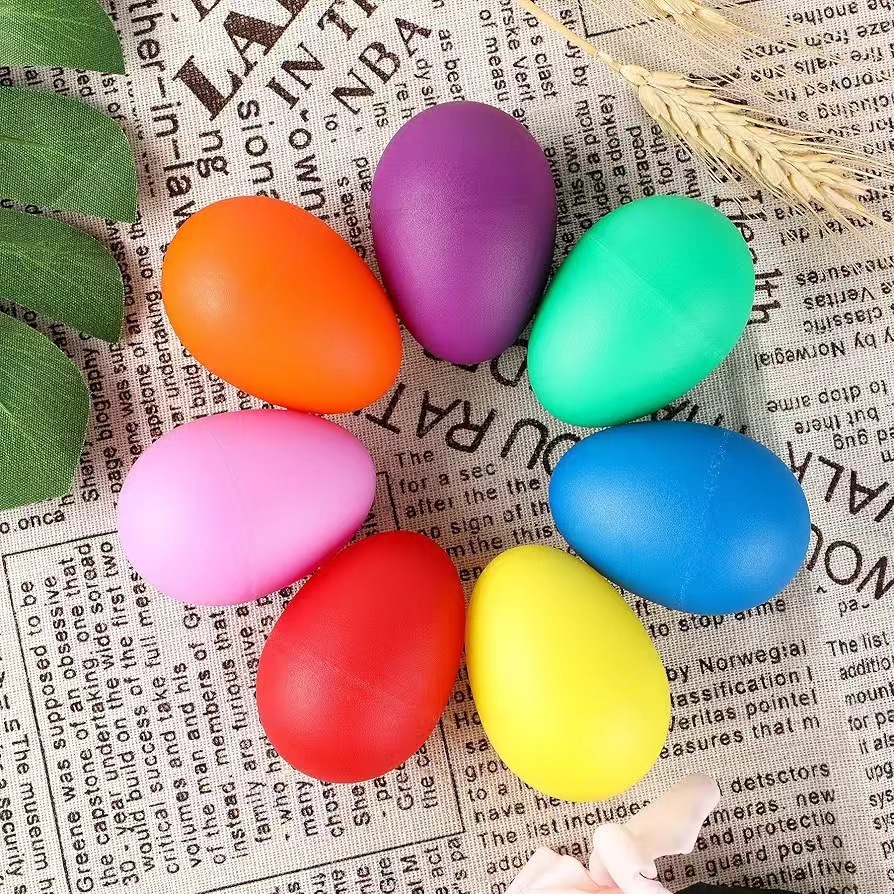 2Pcs Egg Shakers Plastic Percu - Musical Instrument Maraca recension och pris