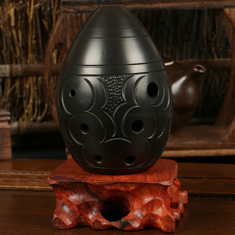 8 Holes Ocarina Black Portable - Musical Instrument Maraca recension och pris