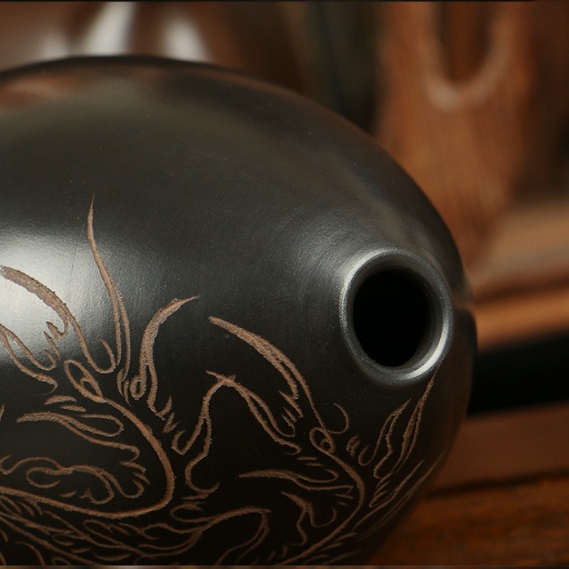 8 Holes Ocarina Black Portable - Musical Instrument Maraca recension och pris