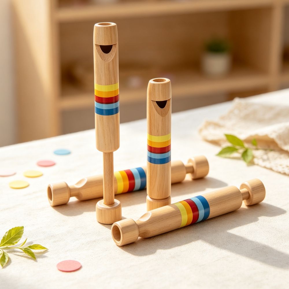 1pc Wooden Pull‑out Slide Whis - Musical Instrument You Pull In And Out recension och pris