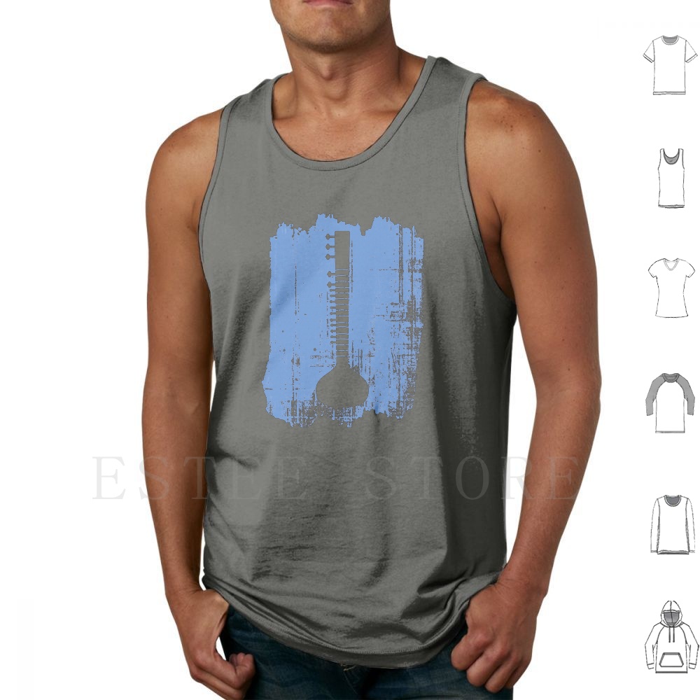 Indian Sitar Tank Tops Vest Id - Musical Instrument Indian recension och pris