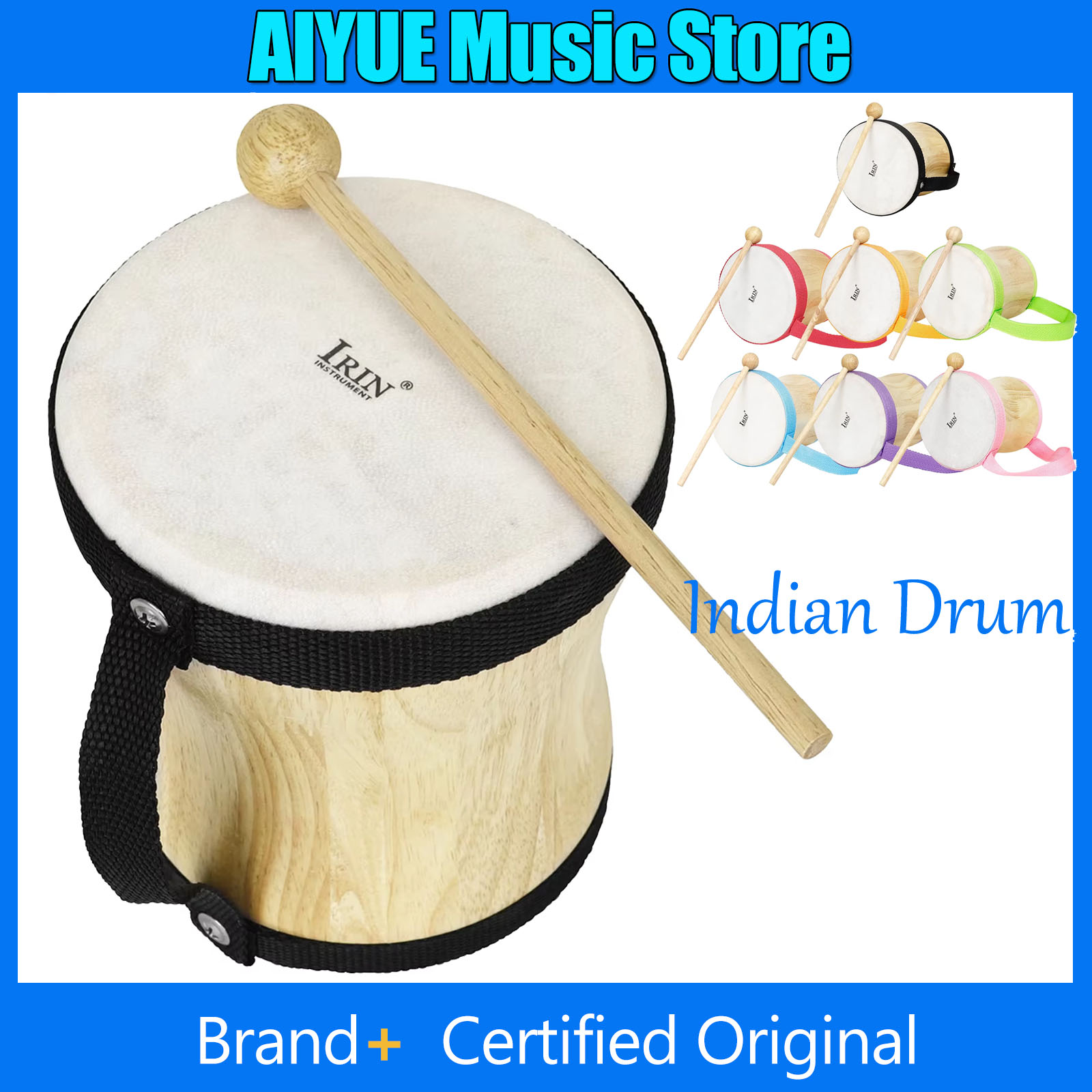 IRIN Indian Drum Wooden Sheeps - Musical Instrument Indian recension och pris